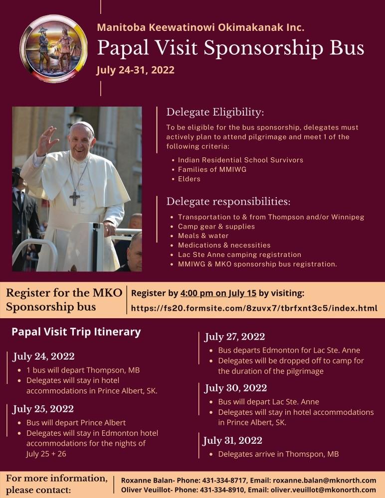 MKO Papal Visit Sponsorship Bus